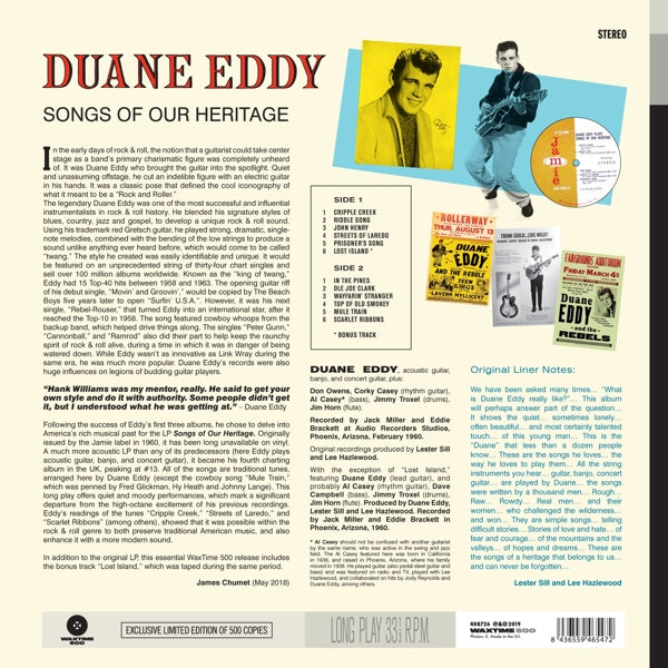 Duane Eddy - Songs Of Our Heritage |  Vinyl LP | Duane Eddy - Songs Of Our Heritage (LP) | Records on Vinyl