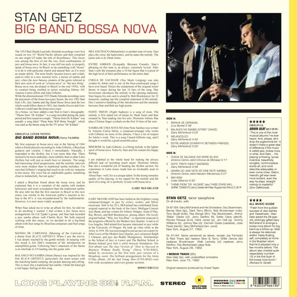 Stan Getz - Big Band Bossa Nova  |  Vinyl LP | Stan Getz - Big Band Bossa Nova  (LP) | Records on Vinyl