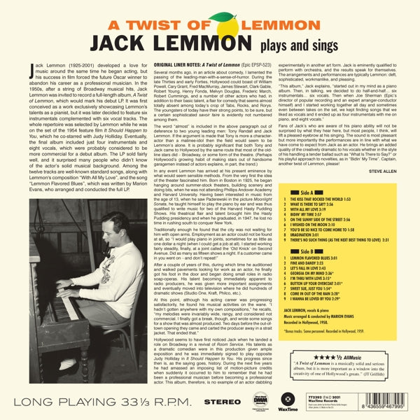Jack Lemmon - A Twist Of Lemon  |  Vinyl LP | Jack Lemmon - A Twist Of Lemon  (LP) | Records on Vinyl