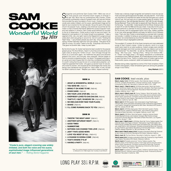 Sam Cooke - Wonderful World  |  Vinyl LP | Sam Cooke - Wonderful World  (LP) | Records on Vinyl