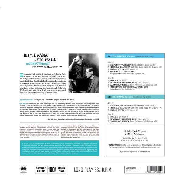 Bill Evans - Undercurrent  |  Vinyl LP | Bill Evans - Undercurrent  (2 LPs) | Records on Vinyl