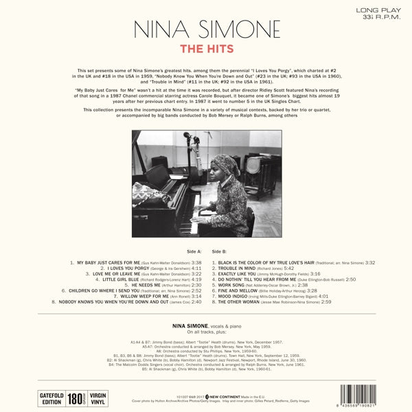 Nina Simone - Hits  |  Vinyl LP | Nina Simone - Hits  (LP) | Records on Vinyl