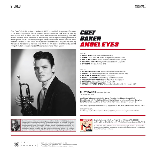 Chet Baker - Angel Eyes  |  Vinyl LP | Chet Baker - Angel Eyes  (LP) | Records on Vinyl