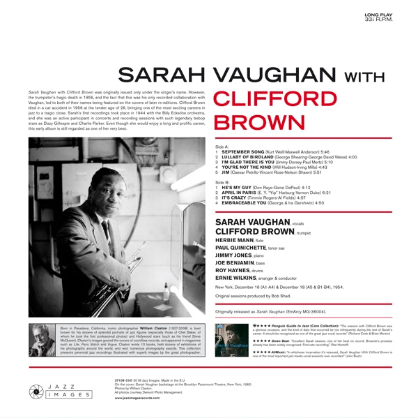 Sarah Vaughan - Sarah Vaughan With.. |  Vinyl LP | Sarah Vaughan - Sarah Vaughan With.. (LP) | Records on Vinyl