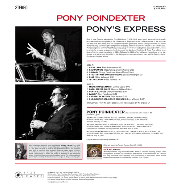 Pony Poindexter - Pony's Express  |  Vinyl LP | Pony Poindexter - Pony's Express  (LP) | Records on Vinyl