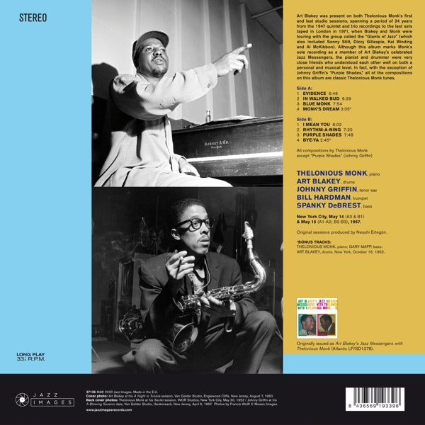 Art Blakey & Thelonius M - Jazz Connection  |  Vinyl LP | Art Blakey & Thelonius M - Jazz Connection  (LP) | Records on Vinyl
