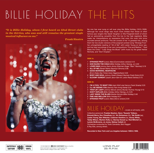 Billie Holiday - Hits  |  Vinyl LP | Billie Holiday - Hits  (LP) | Records on Vinyl