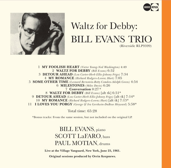 Bill Evans Trio - Waltz For Debby  |  Vinyl LP | Bill Evans Trio - Waltz For Debby  (LP) | Records on Vinyl
