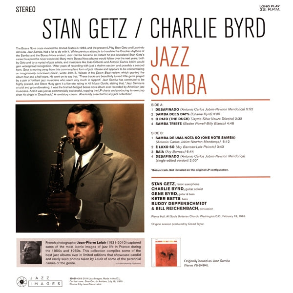 Stan Getz - Jazz Samba |  Vinyl LP | Stan Getz - Jazz Samba (LP) | Records on Vinyl