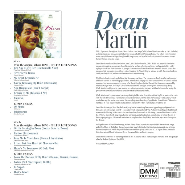 Dean Martin - Dino  |  Vinyl LP | Dean Martin - Dino  (LP) | Records on Vinyl