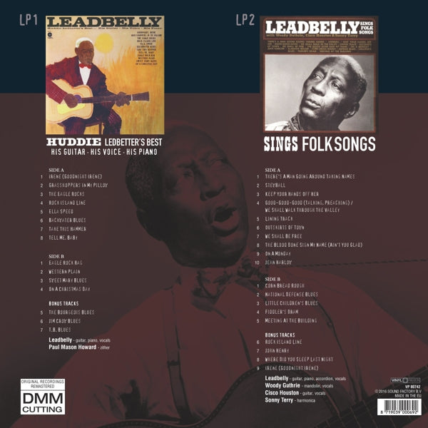 Leadbelly - Huddie Ledbetter's Best.. |  Vinyl LP | Leadbelly - Huddie Ledbetter's Best.. (2 LPs) | Records on Vinyl