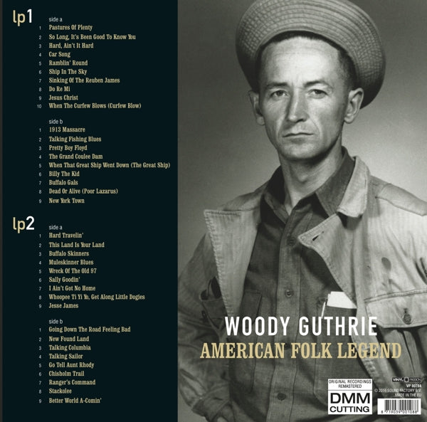 Woody Guthrie - American Folk Legend |  Vinyl LP | Woody Guthrie - American Folk Legend (2 LPs) | Records on Vinyl