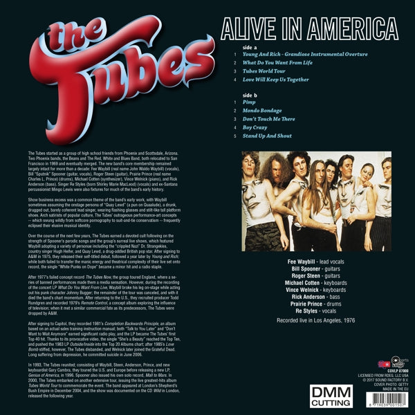Tubes - Alive In America |  Vinyl LP | Tubes - Alive In America (LP) | Records on Vinyl