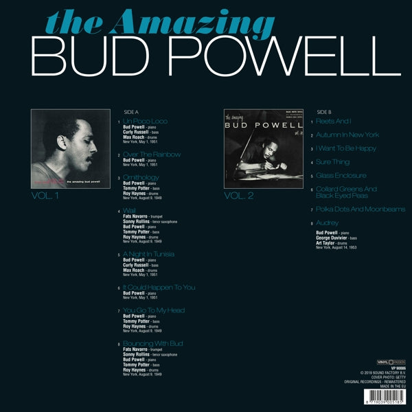 Bud Powell - Amazing Bud Powell V. 1&2 |  Vinyl LP | Bud Powell - Amazing Bud Powell V. 1&2 (LP) | Records on Vinyl