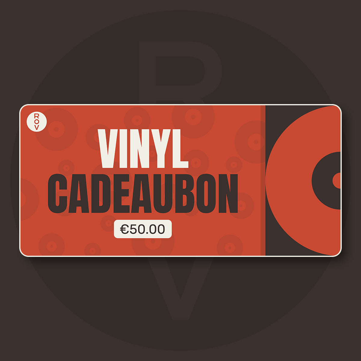  |  Gift Cards | Vinyl Cadeaukaart € 50.00 | Records on Vinyl